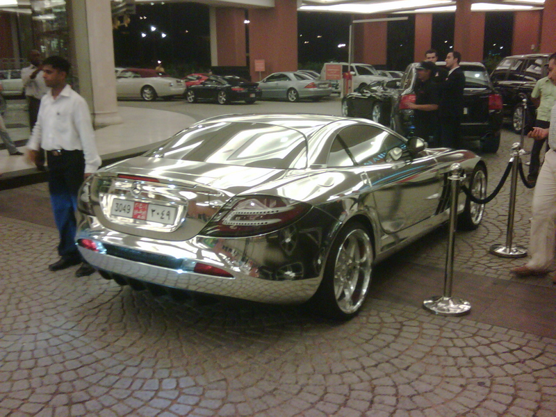 Illustration for article titled Two UK Soccer Stars Join Chrome Mercedes SLR McLaren Craze